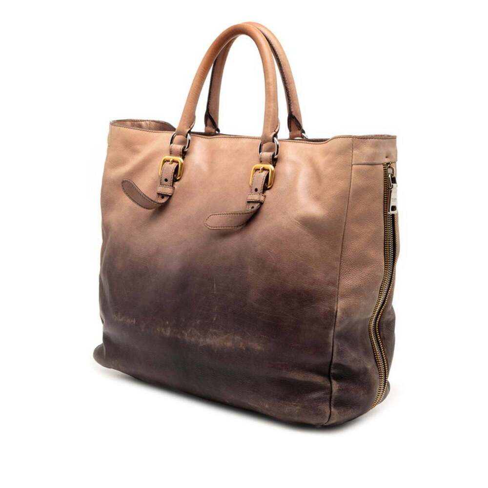 PRADA Cream Leather Shoulder Bag - Picture 2 of 7